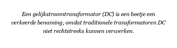 Hoe werkt een gelijkstroomtransformator?