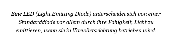 Was ist der Unterschied zwischen einer LED und einer Diode?