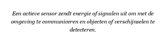 Wat is het verschil tussen actieve sensor en passieve sensor?