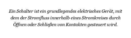 Wozu dient Switch?